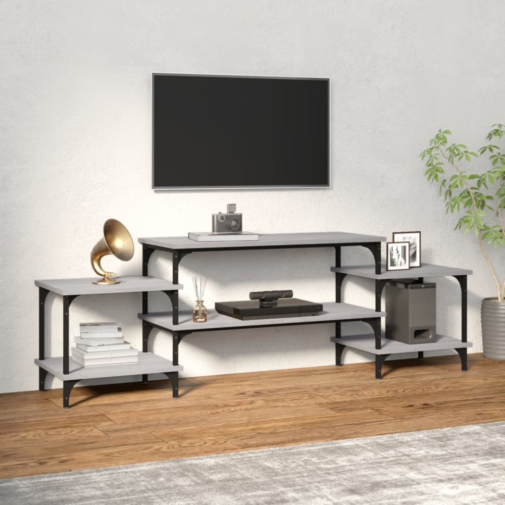 vidaXL Έπιπλο Τηλεόρασης Γκρι Sonoma 157x35x52cm Επεξεργασμένο Ξύλο