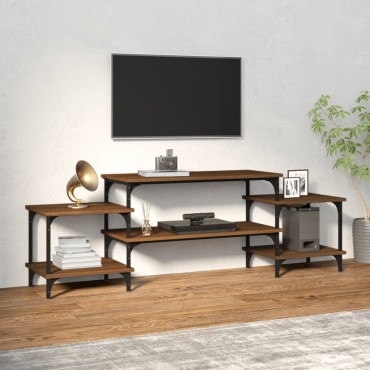 vidaXL Έπιπλο Τηλεόρασης Καφέ Δρυς 157x35x52cm Επεξεργασμένο Ξύλο
