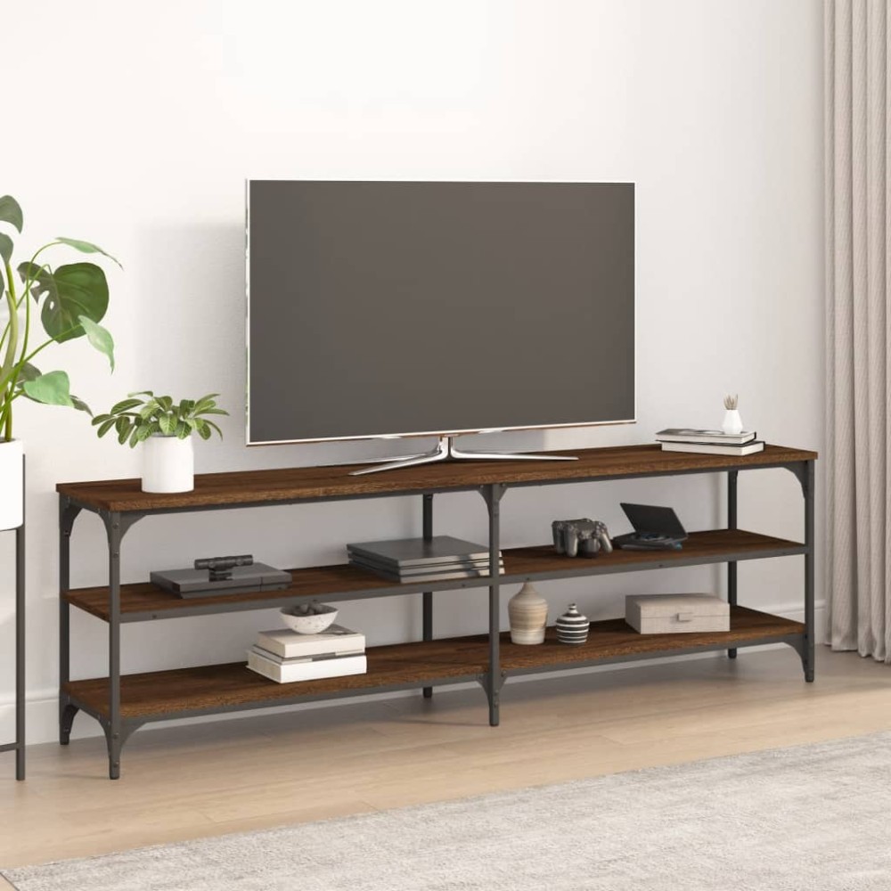 vidaXL Έπιπλο Τηλεόρασης Καφέ Δρυς 160x30x50cm Επεξεργασμένο Ξύλο