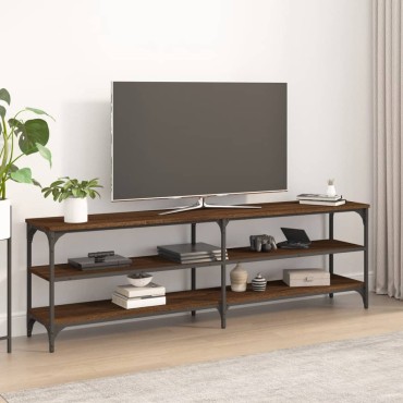 vidaXL Έπιπλο Τηλεόρασης Καφέ Δρυς 160x30x50cm Επεξεργασμένο Ξύλο
