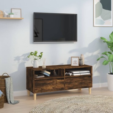 vidaXL Έπιπλο Τηλεόρασης Καπνιστή Δρυς 100x34,5x44,5cm Επεξ. Ξύλο