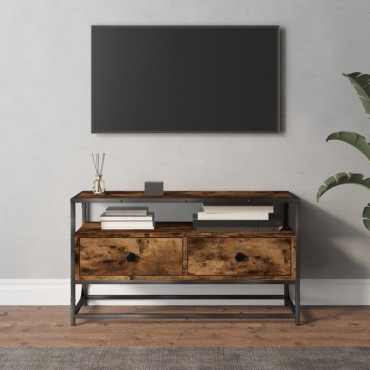 vidaXL Έπιπλο Τηλεόρασης Καπνιστή Δρυς 80x35x45cm Επεξ. Ξύλο