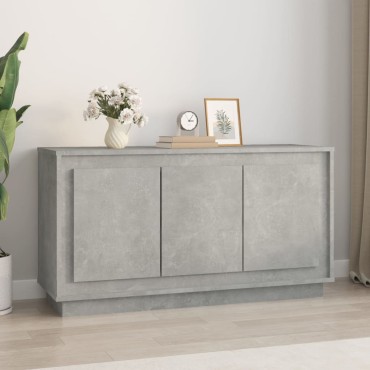 vidaXL Ντουλάπι Γκρι Σκυροδέματος 102x35x55cm Επεξεργασμένο Ξύλο 1 τεμ.