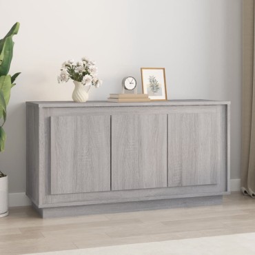 vidaXL Ντουλάπι Γκρι Sonoma 102x35x55cm από Επεξεργασμένο Ξύλο 1 τεμ.