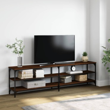vidaXL Έπιπλο Τηλεόρασης Καφέ Δρυς 180x30x50cm Επεξεργασμένο Ξύλο