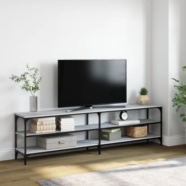 vidaXL Έπιπλο Τηλεόρασης Γκρι Sonoma 180x30x50cm Επεξ. Ξύλο