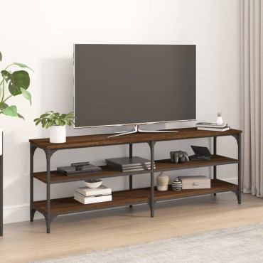 vidaXL Έπιπλο Τηλεόρασης Καφέ Δρυς 140x30x50cm Επεξεργασμένο Ξύλο
