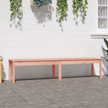 vidaXL Πάγκος Κήπου Διθέσιος 203,5x44x45cm Μασίφ Ξύλο Ψευδοτσούγκας
