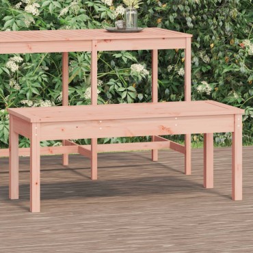 vidaXL Παγκάκι Κήπου 109x44x45cm από Μασίφ Ξύλο Ψευδοτσούγκας 1 τεμ.