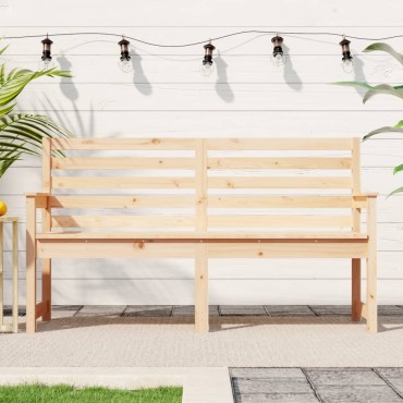 vidaXL Παγκάκι Κήπου 159,5x48x91,5cm από Μασίφ Ξύλο Πεύκου 1 τεμ.