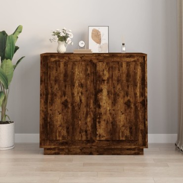 vidaXL Ντουλάπι Καπνιστή Δρυς 80x34x75cm από Επεξεργασμένο Ξύλο 1 τεμ.