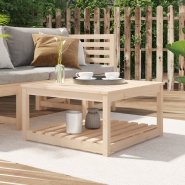vidaXL Τραπέζι Κήπου 82,5x82,5x45cm από Μασίφ Ξύλο Πεύκου 1 τεμ.