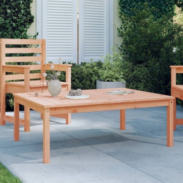 vidaXL Τραπέζι Κήπου 121x82,5x45cm από Μασίφ Ξύλο Ψευδοτσούγκας 1 τεμ.