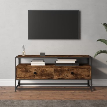 vidaXL Έπιπλο Τηλεόρασης Καπνιστή Δρυς 100x35x45cm Επεξ. Ξύλο