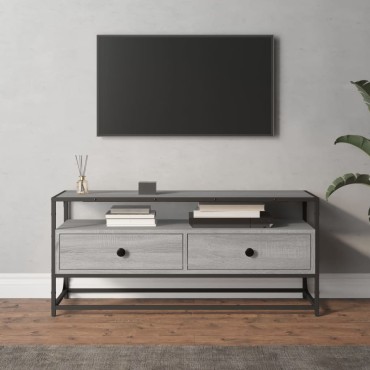vidaXL Έπιπλο Τηλεόρασης Γκρι Sonoma 100x35x45cm από Επεξεργ. Ξύλο