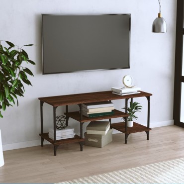 vidaXL Έπιπλο Τηλεόρασης Καφέ Δρυς 102x35x45,5cm Επεξεργασμένο Ξύλο