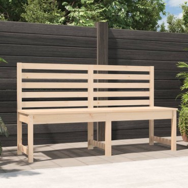 vidaXL Παγκάκι Κήπου από Μασίφ Ξύλο Πεύκου 157,5x48x91,5cm 1 τεμ.