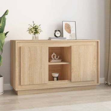 vidaXL Συρταριέρα Sonoma Δρυς 102x35x60cm Επεξεργασμένο Ξύλο 1 τεμ.