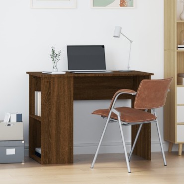 vidaXL Γραφείο Καφέ Δρυς 100x55x75cm από Επεξεργασμένο Ξύλο 1 τεμ.