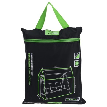ProGarden Κάλυμμα για Παγκάκι Κούνια Μαύρο 225x145x175cm