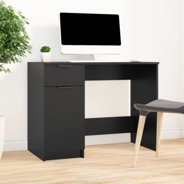 vidaXL Γραφείο Μαύρο 100x50x75cm από Επεξεργασμένο Ξύλο 1 τεμ.