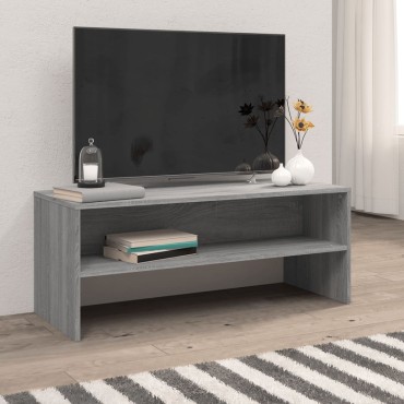 vidaXL Έπιπλο Τηλεόρασης Γκρι Sonoma 100x40x40cm από Επεξεργ. Ξύλο