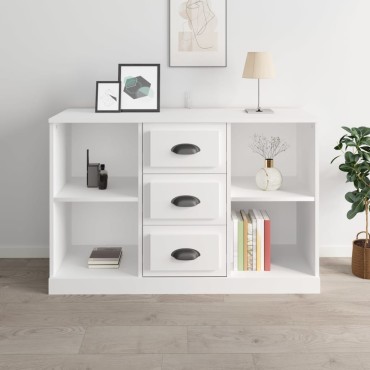 vidaXL Ντουλάπι Λευκό 104,5x35,5x67,5cm από Επεξεργασμένο Ξύλο 1 τεμ.