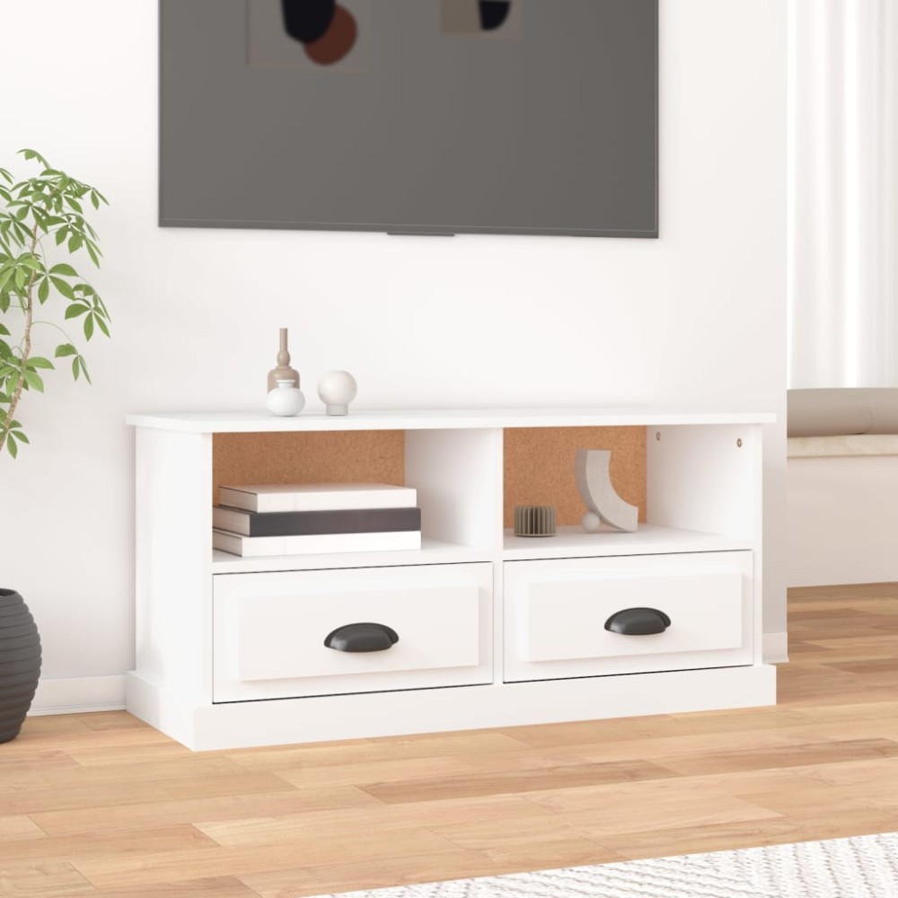 vidaXL Έπιπλο Τηλεόρασης Λευκό 93x35,5x45cm Επεξεργασμένο Ξύλο