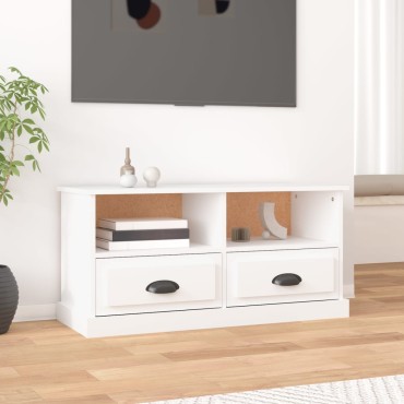 vidaXL Έπιπλο Τηλεόρασης Λευκό 93x35,5x45cm Επεξεργασμένο Ξύλο