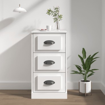 vidaXL Ντουλάπι Λευκό 36x35,5x67,5cm από Επεξεργασμένο Ξύλο 1 τεμ.