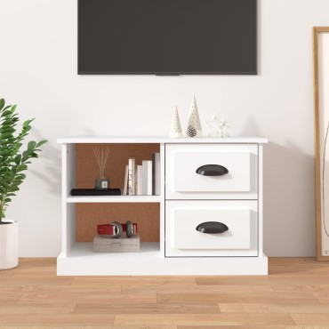 vidaXL Έπιπλο Τηλεόρασης Λευκό 73x35,5x47,5cm Επεξεργασμένο Ξύλο