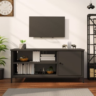 vidaXL Έπιπλο Τηλεόρασης Μαύρο 100x40x45cm Επεξεργασμένο Ξύλο