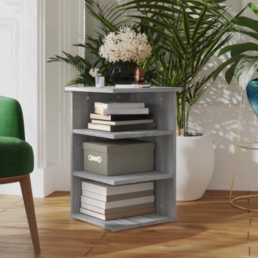 vidaXL Βοηθητικό Έπιπλο Γκρι Sonoma 35x35x55cm Επεξεργασμένο Ξύλο 1 τεμ.