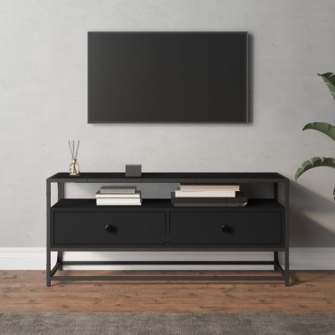 vidaXL Έπιπλο Τηλεόρασης Μαύρο 100x35x45cm από Επεξεργασμένο Ξύλο
