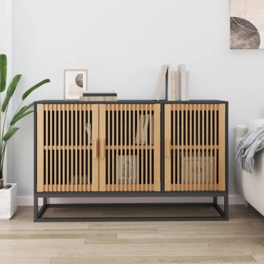 vidaXL Μπουφές Μαύρος 105x30x65cm από Επεξεργασμένο Ξύλο 1 τεμ.