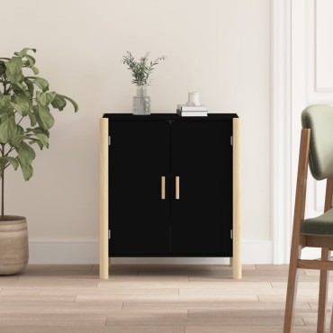 vidaXL Ντουλάπι Μαύρο 62x38x70cm από Επεξεργασμένο Ξύλο 1 τεμ.
