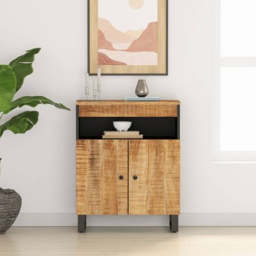vidaXL Ντουλάπι με 2 Πόρτες 60x33x75cm από Μασίφ Ξύλο Μάνγκο 1 τεμ.