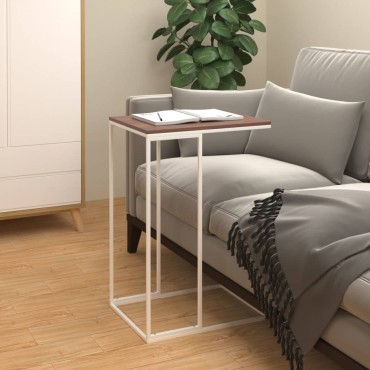vidaXL Τραπέζι Βοηθητικό Λευκό 40x30x59cm από Επεξεργασμένο Ξύλο 1 τεμ.