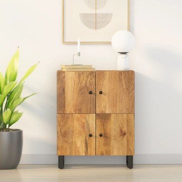 vidaXL Ντουλάπι με 4 Πόρτες 60x33x75cm από Μασίφ Ξύλο Μάνγκο 1 τεμ.
