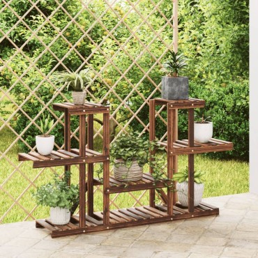 vidaXL Βάση Λουλουδιών 110 x 25 x 73 εκ. από Μασίφ Ξύλο Ελάτης