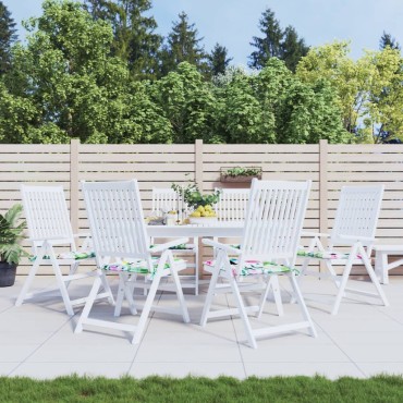 vidaXL Μαξιλάρια Καρέκλας 6 τεμ. Πολύχρωμα 40x40x4cm Υφασμάτινα