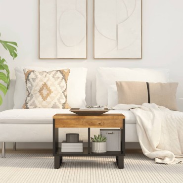 vidaXL Τραπεζάκι Σαλονιού 55x50x40cm από Μασίφ Ξύλο Μάνγκο 1 τεμ.