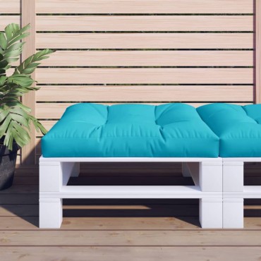 vidaXL Μαξιλάρι Παλέτας Τιρκουάζ 80 x 80 x 12 εκ. Υφασμάτινο