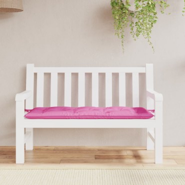 vidaXL Μαξιλάρι Πάγκου Κήπου Ροζ 120x50x7cm Υφασμάτινο