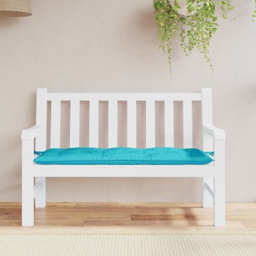 vidaXL Μαξιλάρι Πάγκου Κήπου Τιρκουάζ 120x50x7cm Υφασμάτινο
