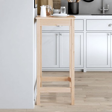 vidaXL Τραπέζι Μπαρ 50x50x110cm από Μασίφ Ξύλο Πεύκου 1 τεμ.