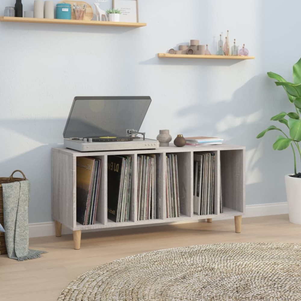 vidaXL Έπιπλο Δίσκων Γκρι Sonoma 100x38x48cm από Επεξεργασμένο Ξύλο 1 τεμ. vidaXL Έπιπλο Δίσκων Γκρι Sonoma 100x38x48cm από Επεξεργασμένο Ξύλο 1 τεμ.