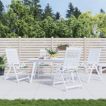 vidaXL Μαξιλάρια Καρέκλας 4 τεμ. Πολύχρωμα 40x40x4cm Υφασμάτινα