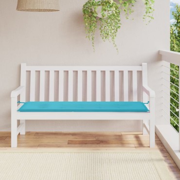 vidaXL Μαξιλάρι Πάγκου Κήπου Τιρκουάζ 150x50x4cm Ύφασμα Oxford