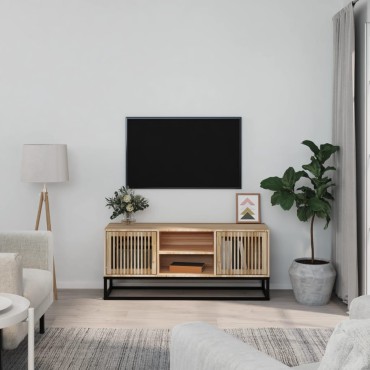 vidaXL Έπιπλο Τηλεόρασης 105x30x45cm Επεξεργασμένο Ξύλο/Σίδερο